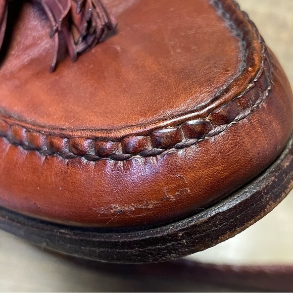 Allen Edmonds Maxfield Tassel Loafers Men\'s 8.5 D Brown Leather Slip On Shoes main image 9